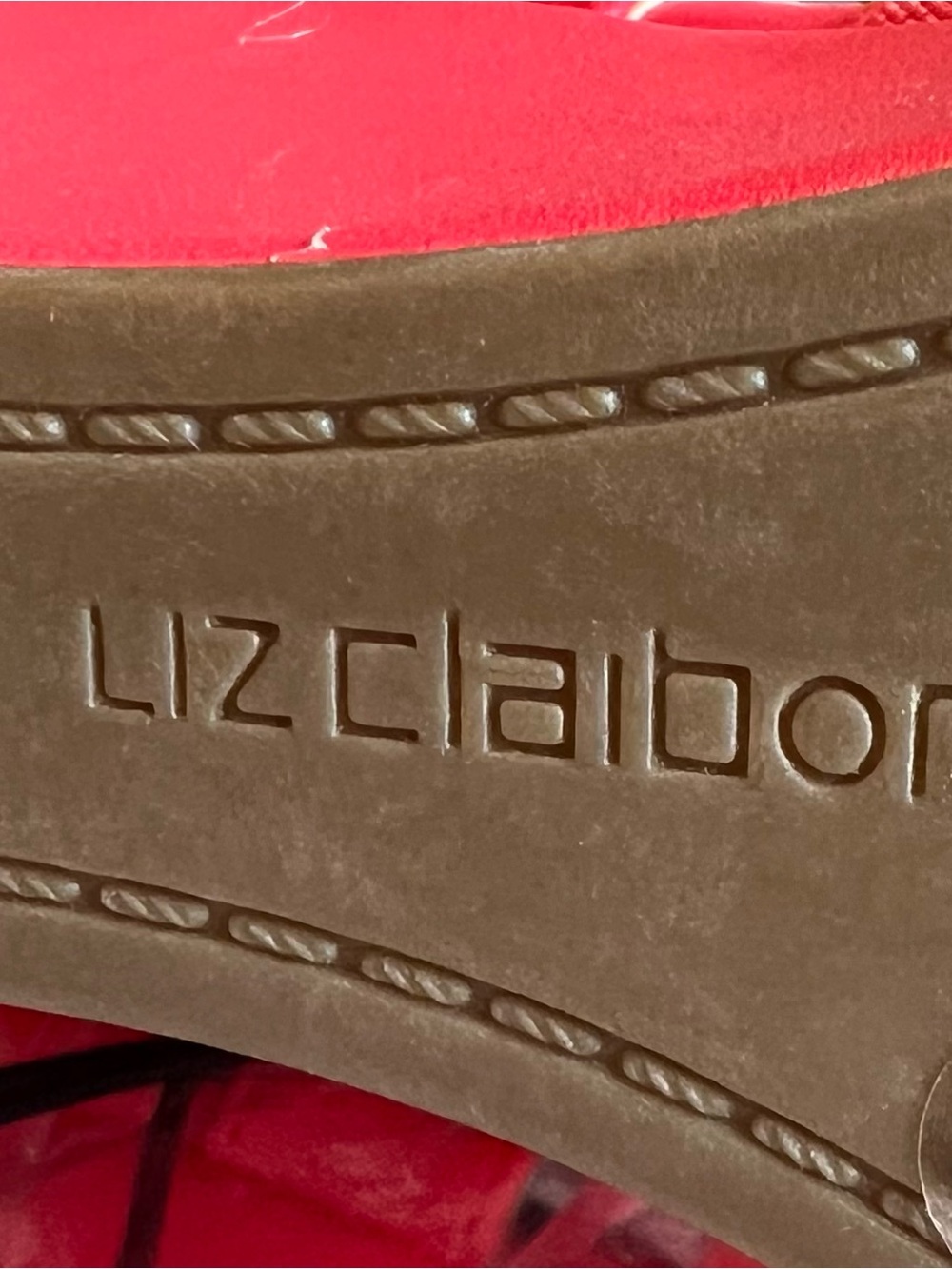 Liz Claiborne Coral Strappy Elastic Wedge Sandals - Picture 6 of 10